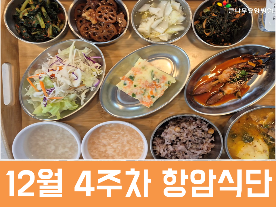 2025년 12월 4주차 항암식단