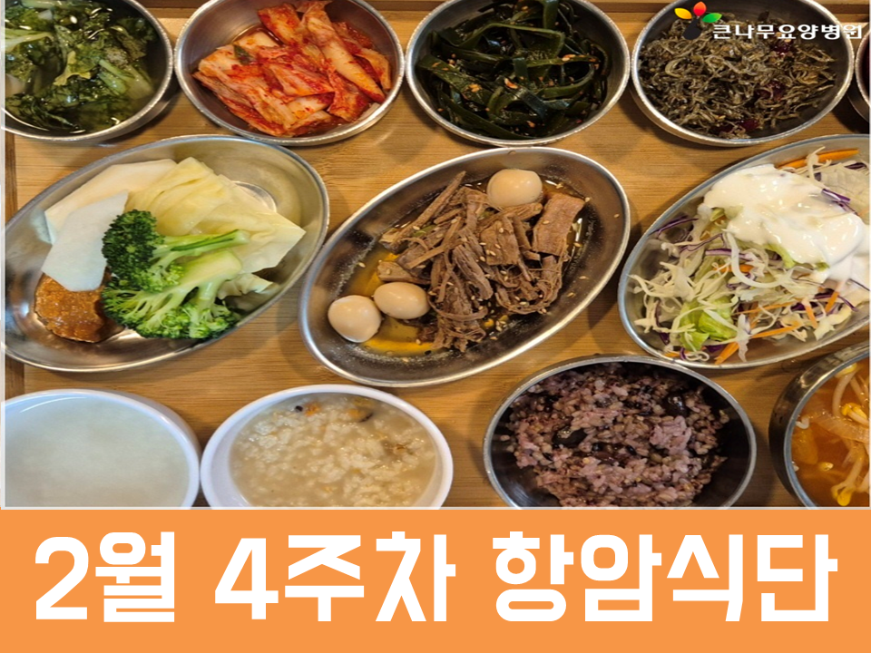 2026년 2월 4주차 항암식단