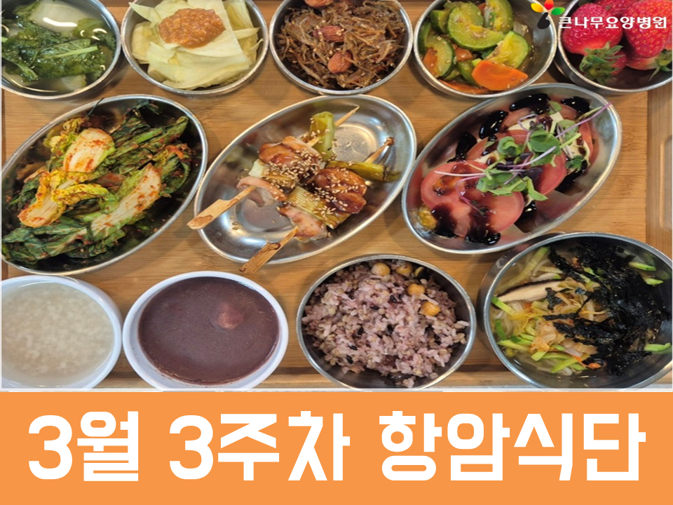 2026년 3월 3주차 항암식단