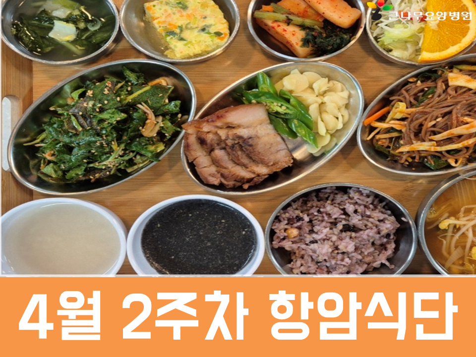 2026년 4월 2주차 항암식단