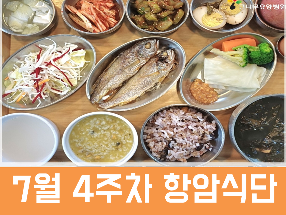 2026년 7월 4주차 항암식단