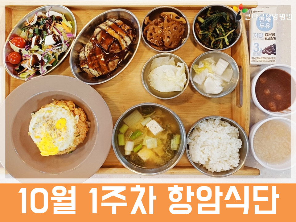 파주요양병원 2026년 10월 1주차 항암식단