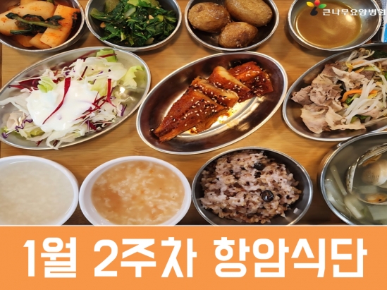 2026년 1월 2주차 항암식단