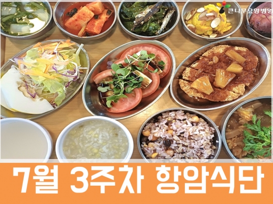2026년 7월 3주차 항암식단
