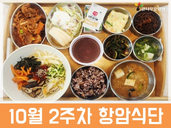 2026년 10월 2주차 항암식단